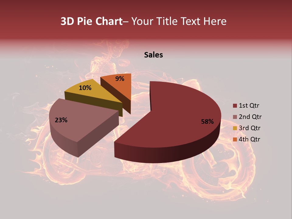 Demonic Dark Flame PowerPoint Template