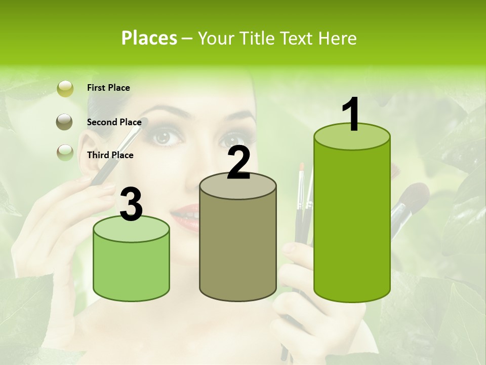 Close Up Head Elegance PowerPoint Template