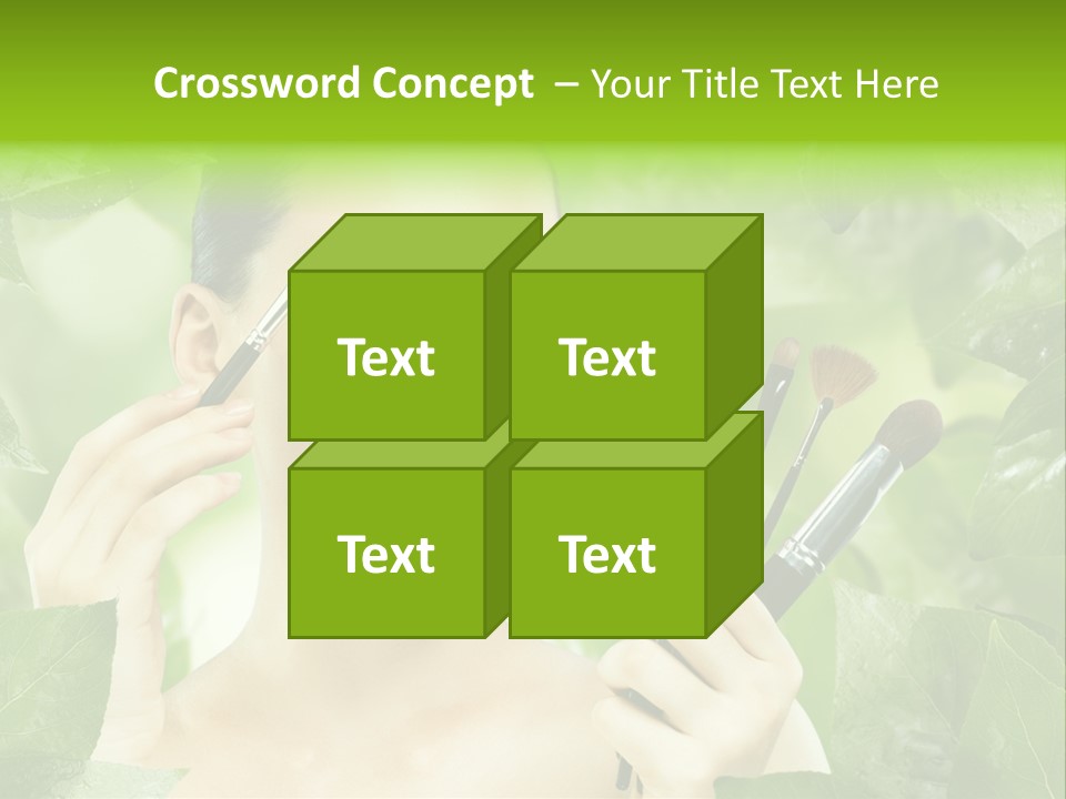 Close Up Head Elegance PowerPoint Template