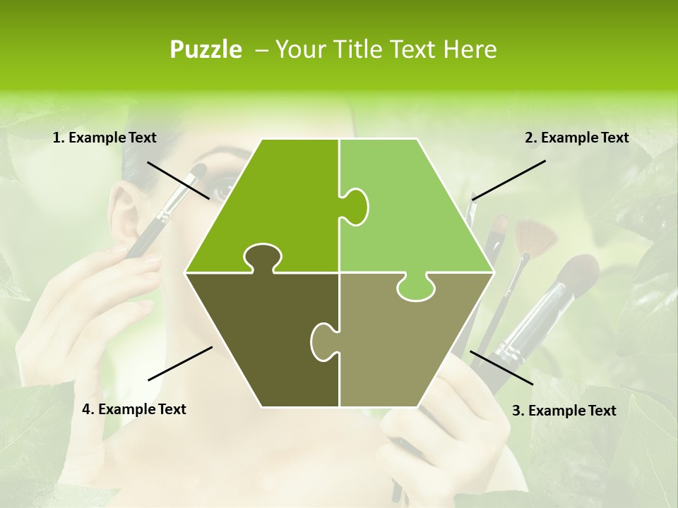 Close Up Head Elegance PowerPoint Template