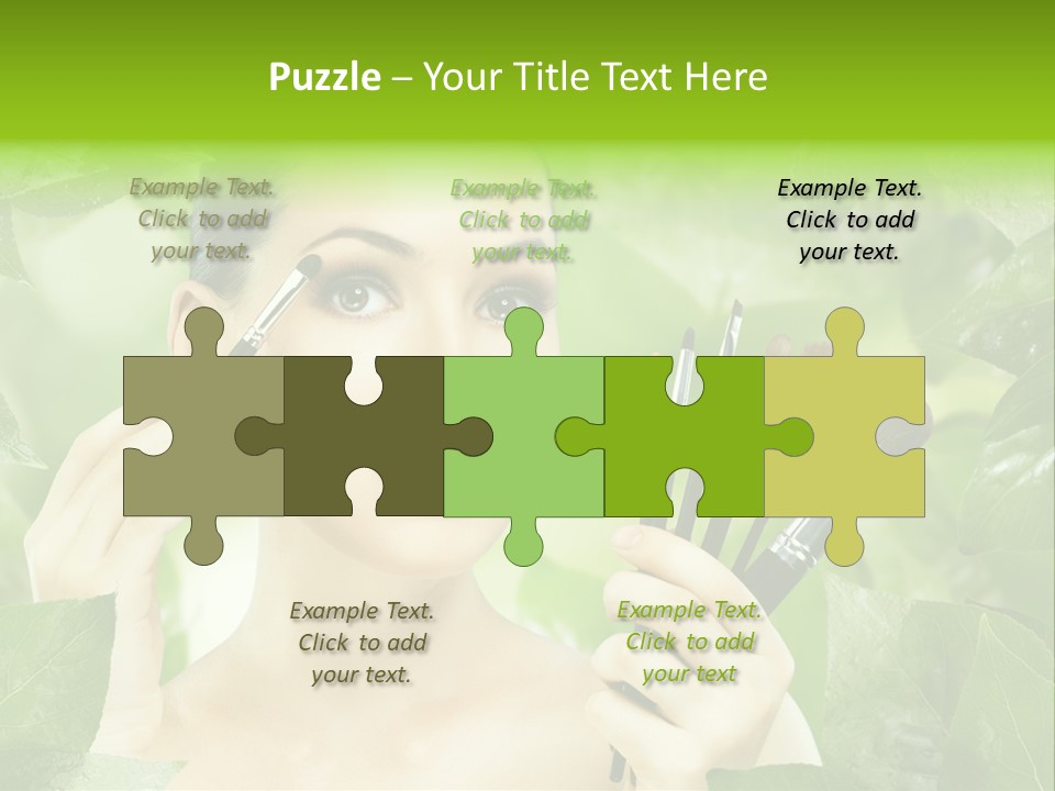 Close Up Head Elegance PowerPoint Template