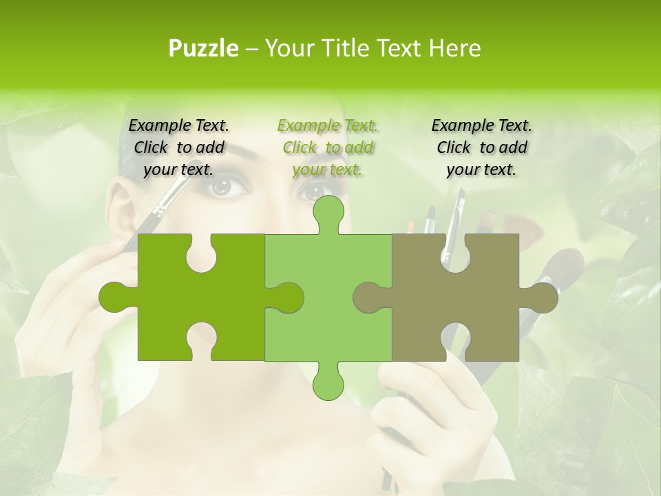 Close Up Head Elegance PowerPoint Template