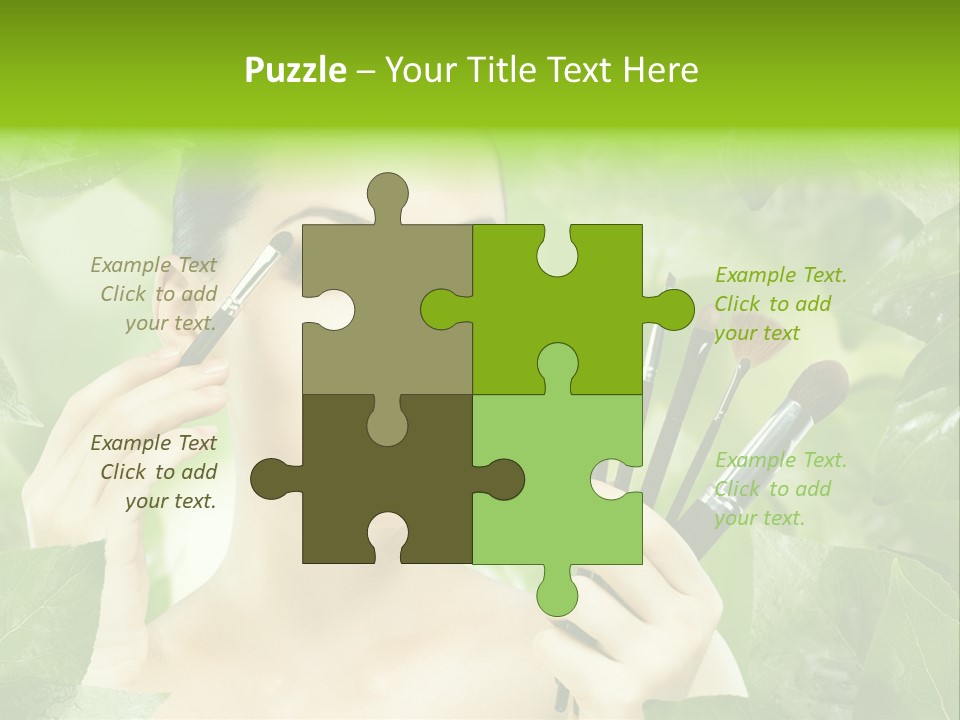 Close Up Head Elegance PowerPoint Template