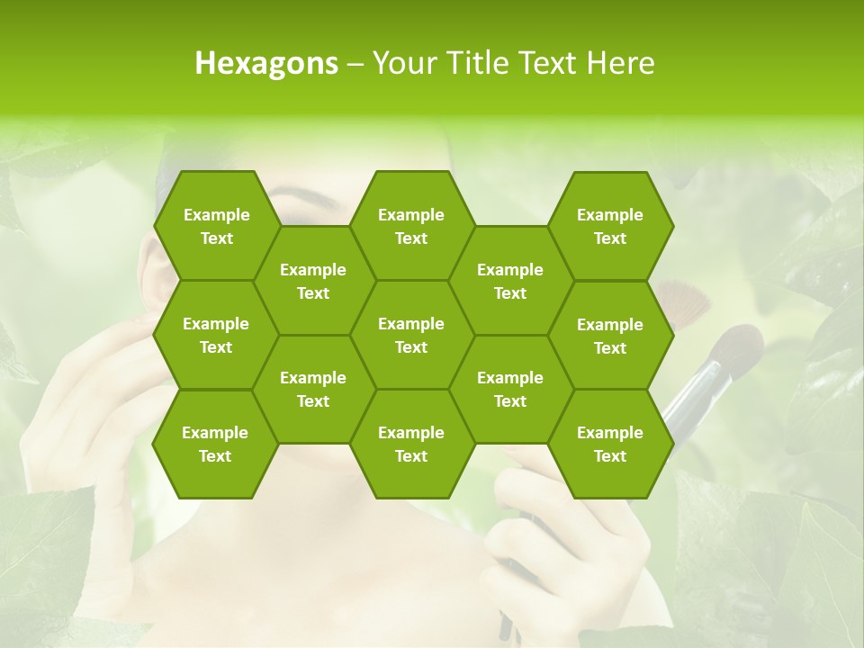 Close Up Head Elegance PowerPoint Template