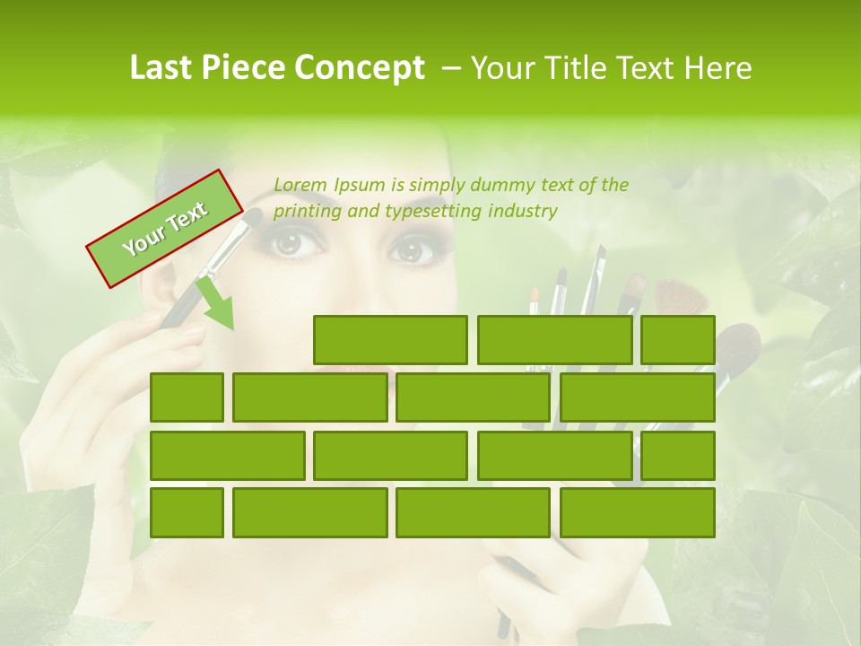 Close Up Head Elegance PowerPoint Template