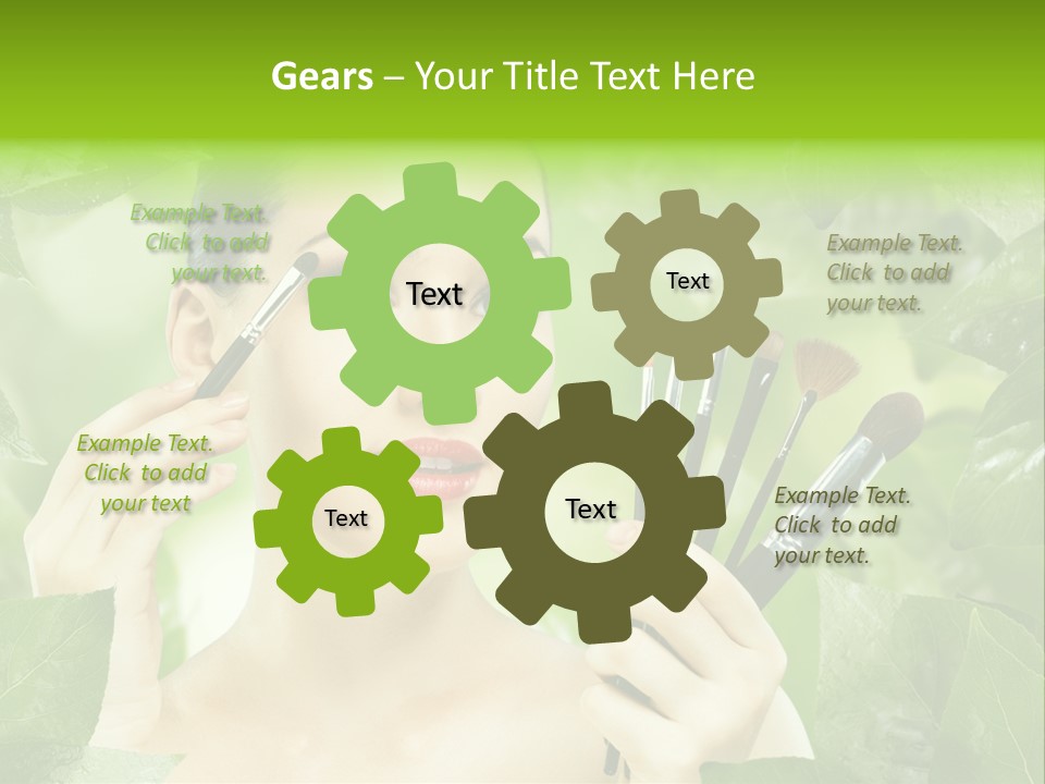 Close Up Head Elegance PowerPoint Template