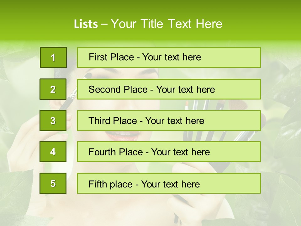 Close Up Head Elegance PowerPoint Template