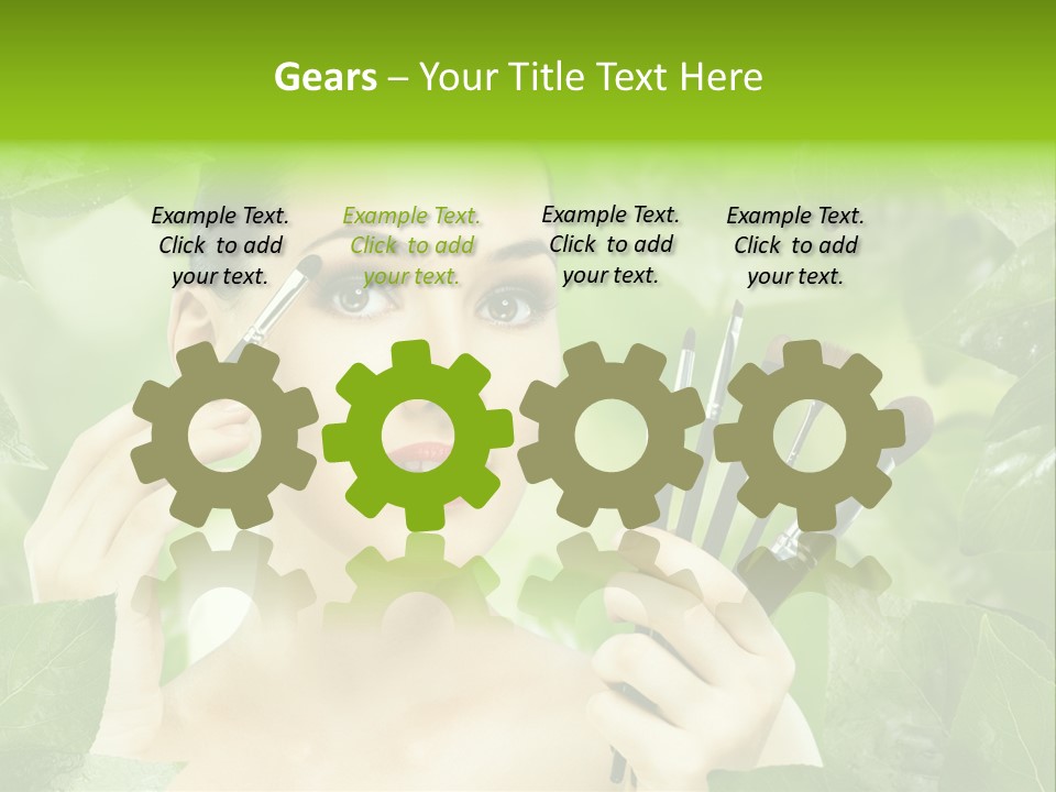 Close Up Head Elegance PowerPoint Template