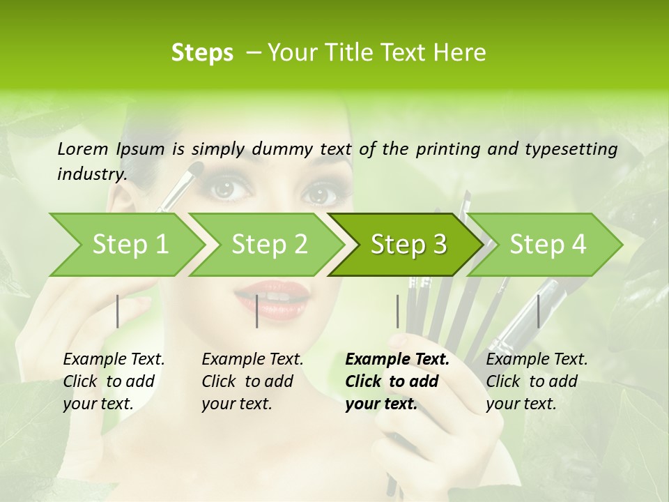 Close Up Head Elegance PowerPoint Template