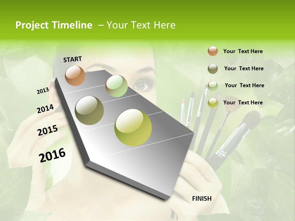 Close Up Head Elegance PowerPoint Template