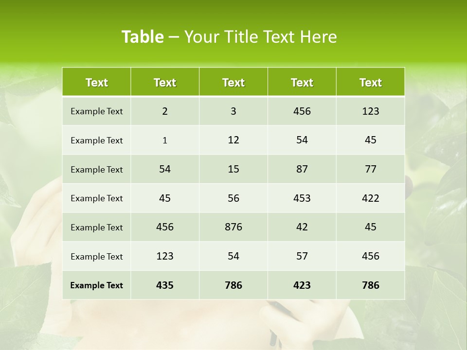Close Up Head Elegance PowerPoint Template