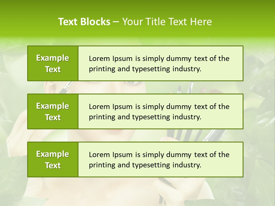 Close Up Head Elegance PowerPoint Template