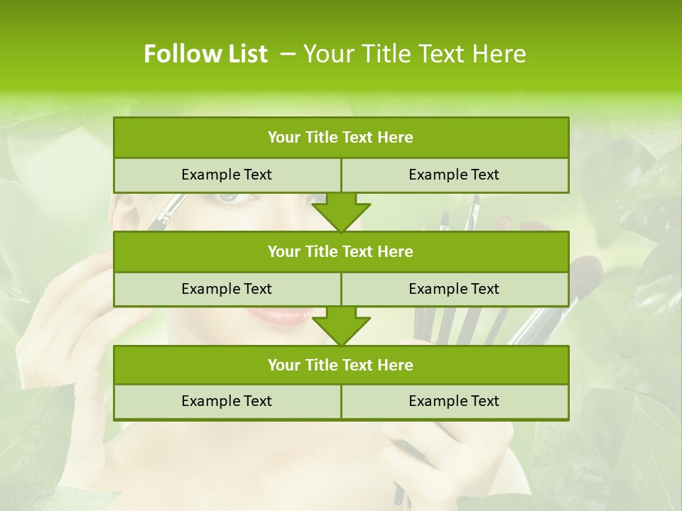Close Up Head Elegance PowerPoint Template