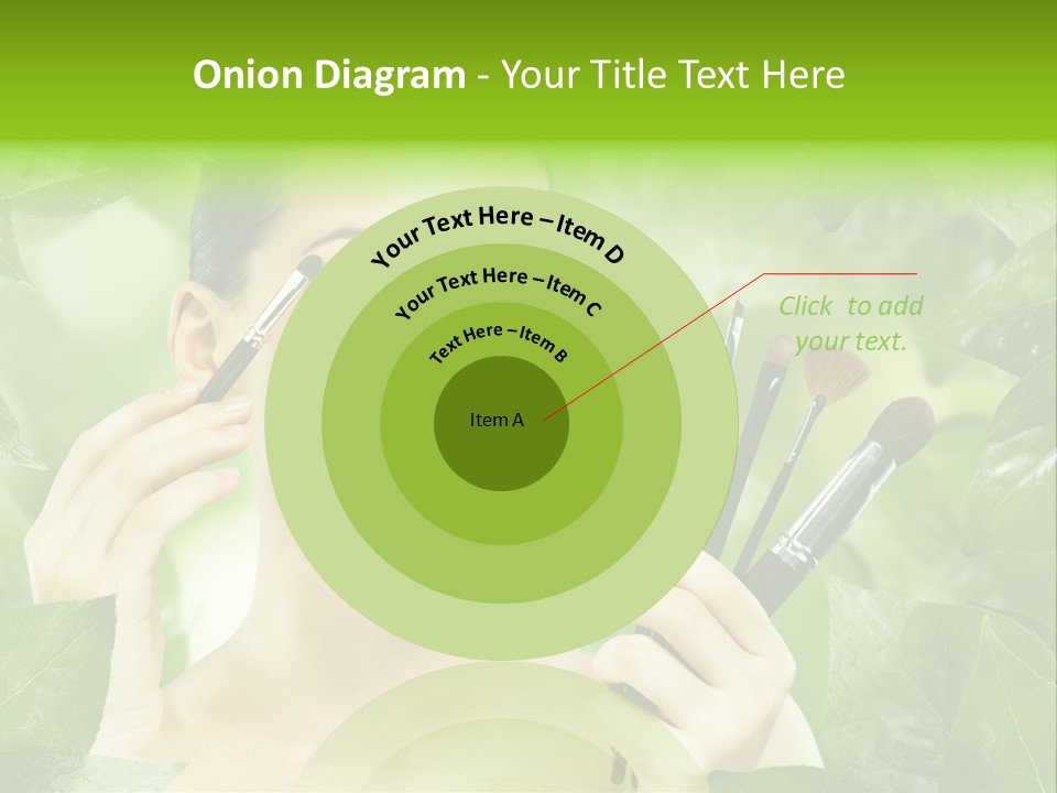 Close Up Head Elegance PowerPoint Template