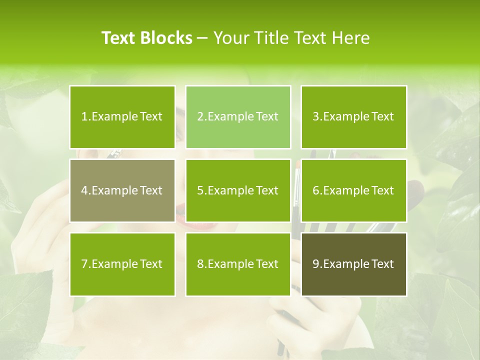 Close Up Head Elegance PowerPoint Template