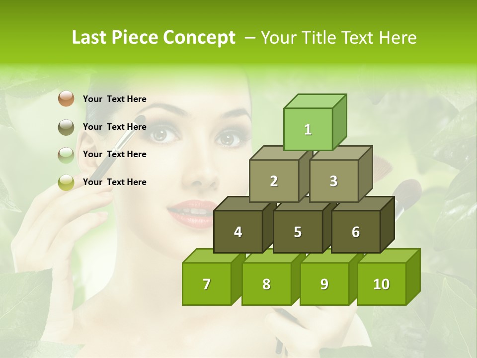 Close Up Head Elegance PowerPoint Template