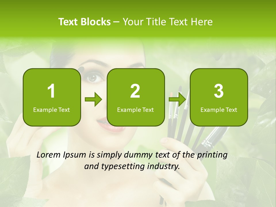 Close Up Head Elegance PowerPoint Template