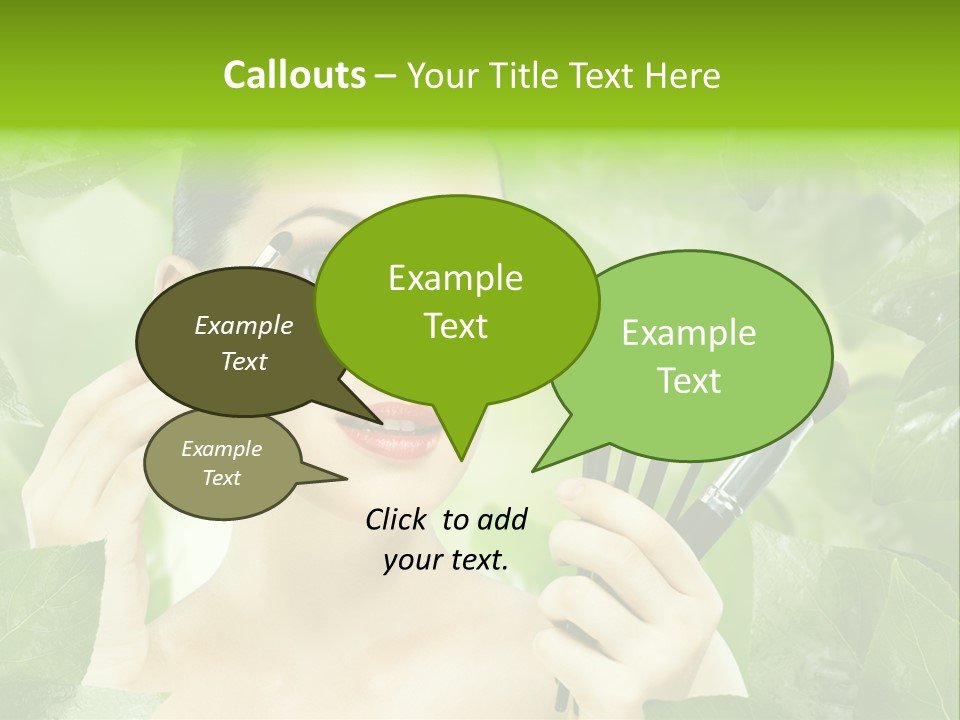 Close Up Head Elegance PowerPoint Template