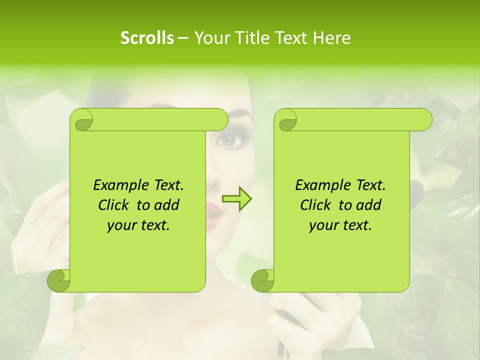 Close Up Head Elegance PowerPoint Template