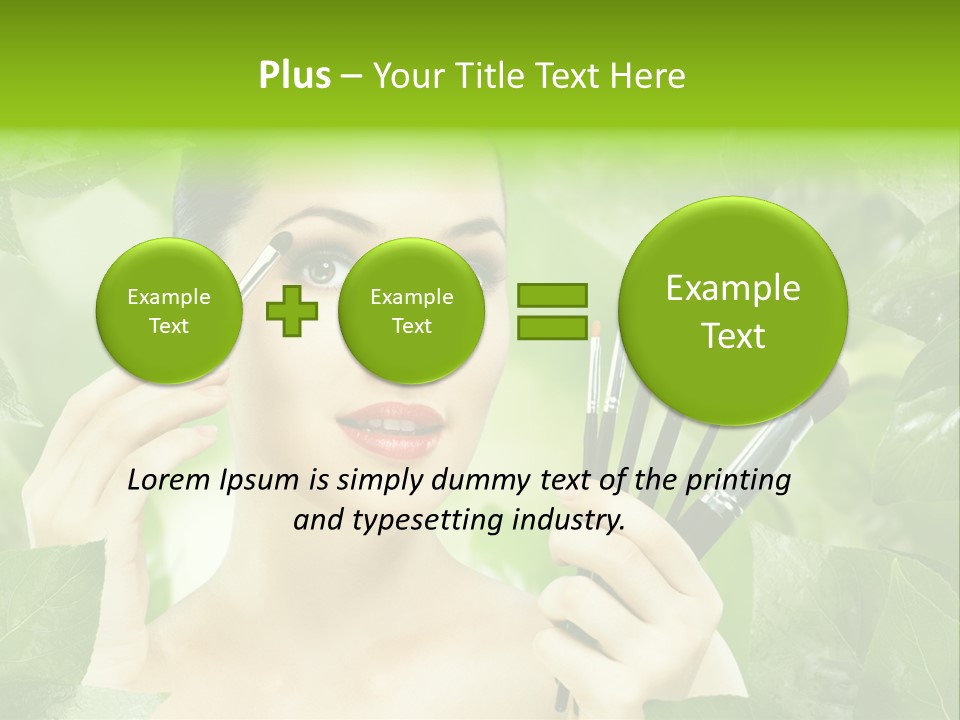 Close Up Head Elegance PowerPoint Template