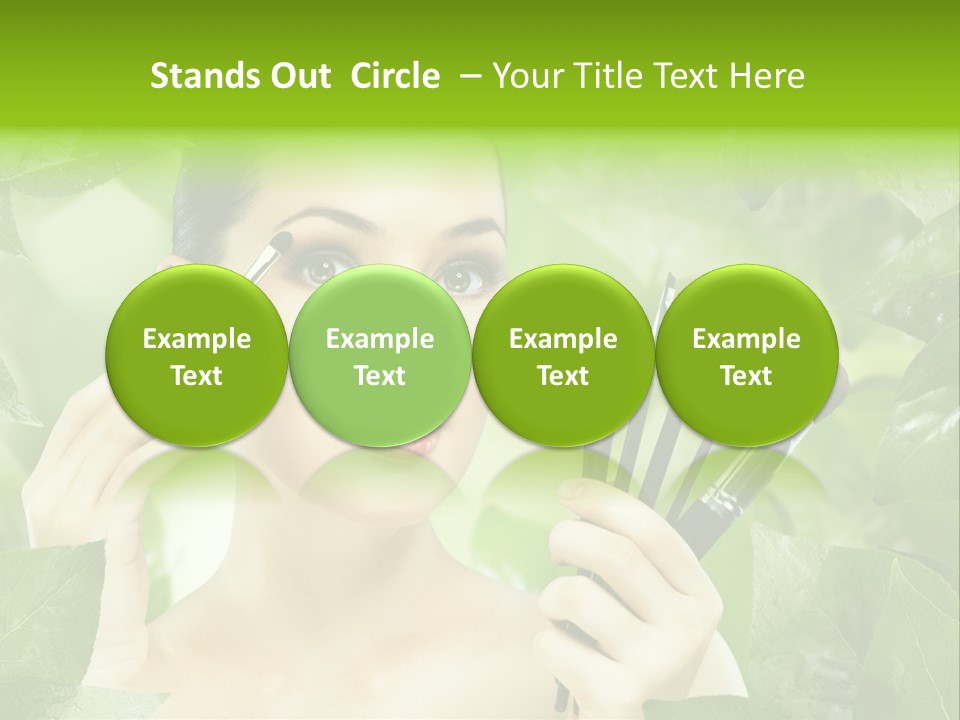 Close Up Head Elegance PowerPoint Template