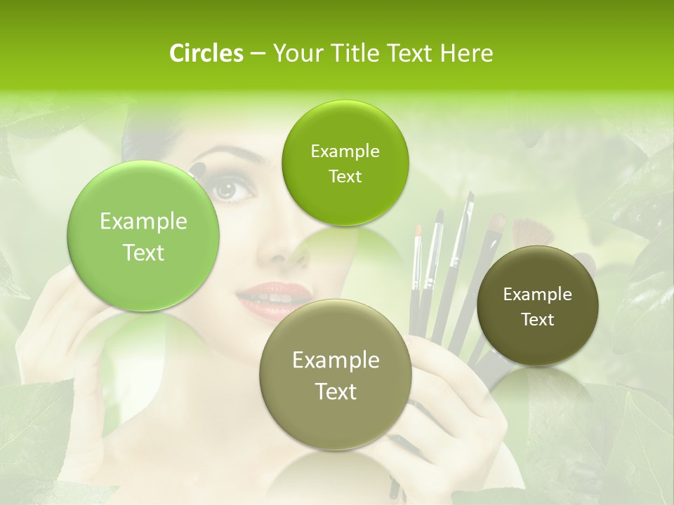 Close Up Head Elegance PowerPoint Template