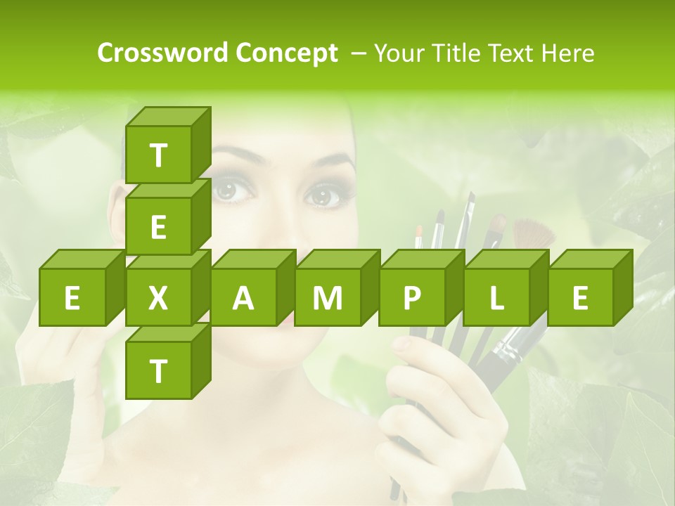 Close Up Head Elegance PowerPoint Template