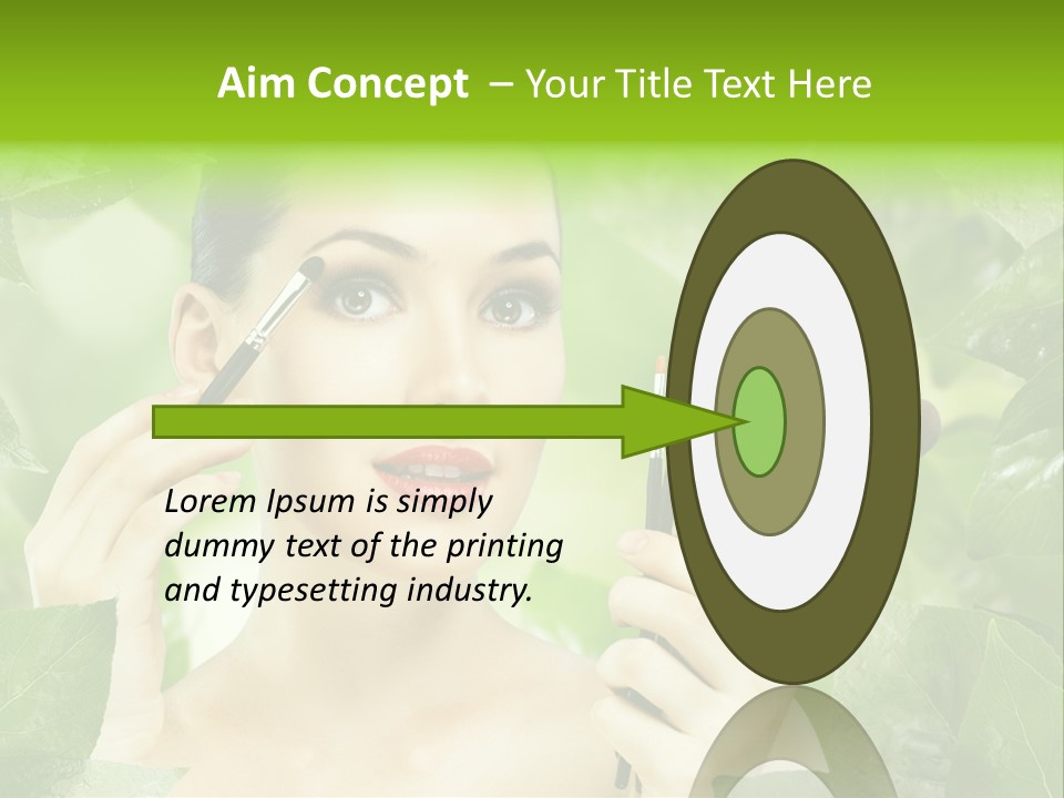 Close Up Head Elegance PowerPoint Template