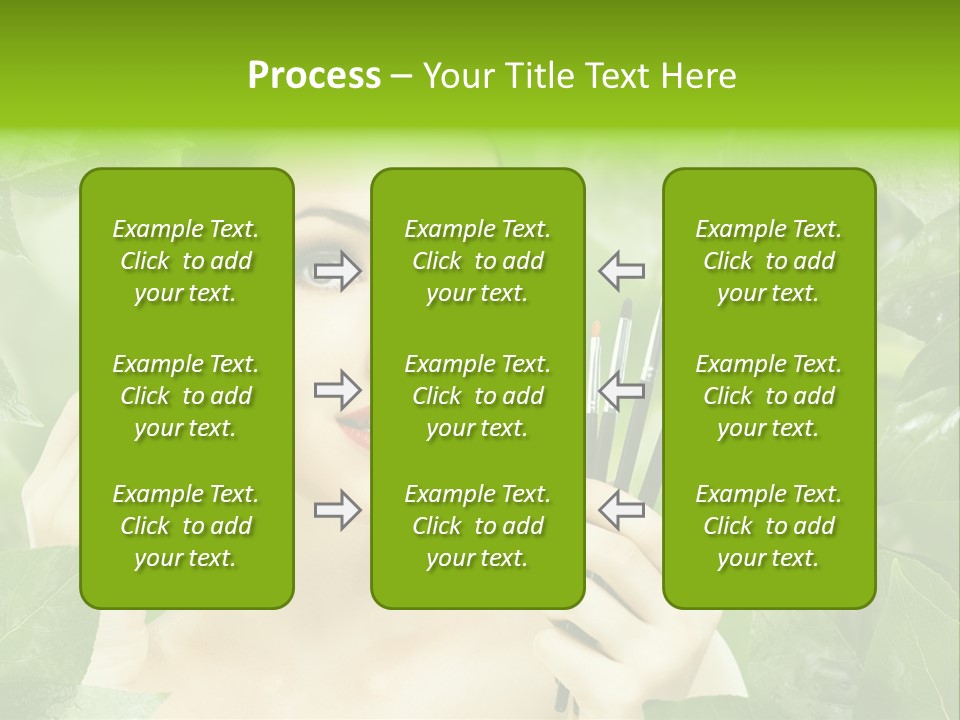 Close Up Head Elegance PowerPoint Template