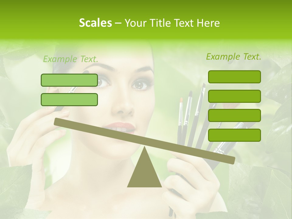 Close Up Head Elegance PowerPoint Template