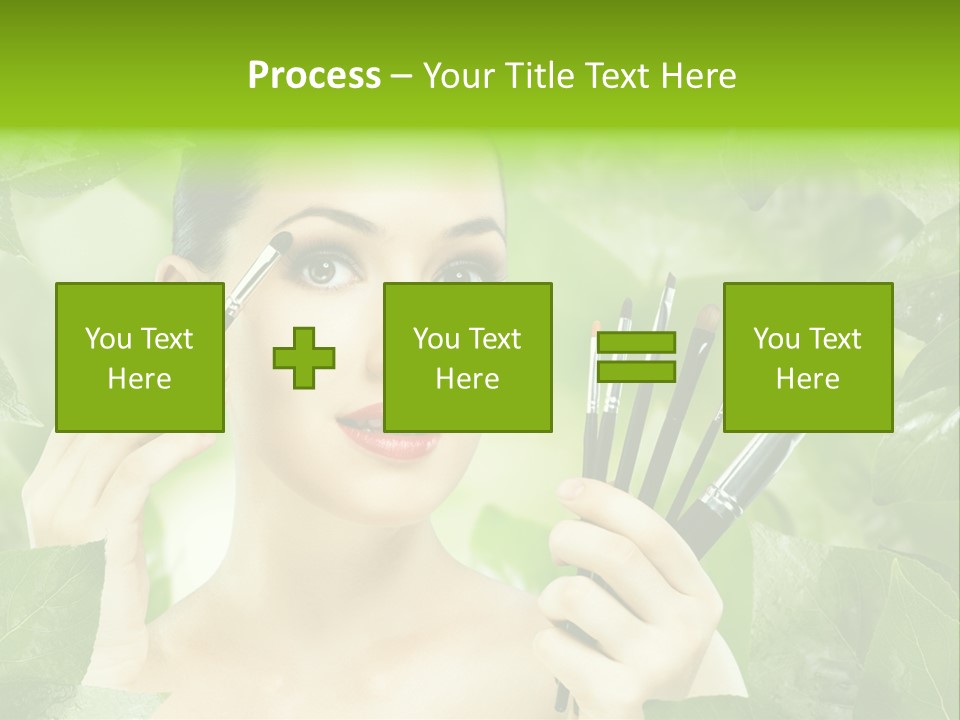 Close Up Head Elegance PowerPoint Template