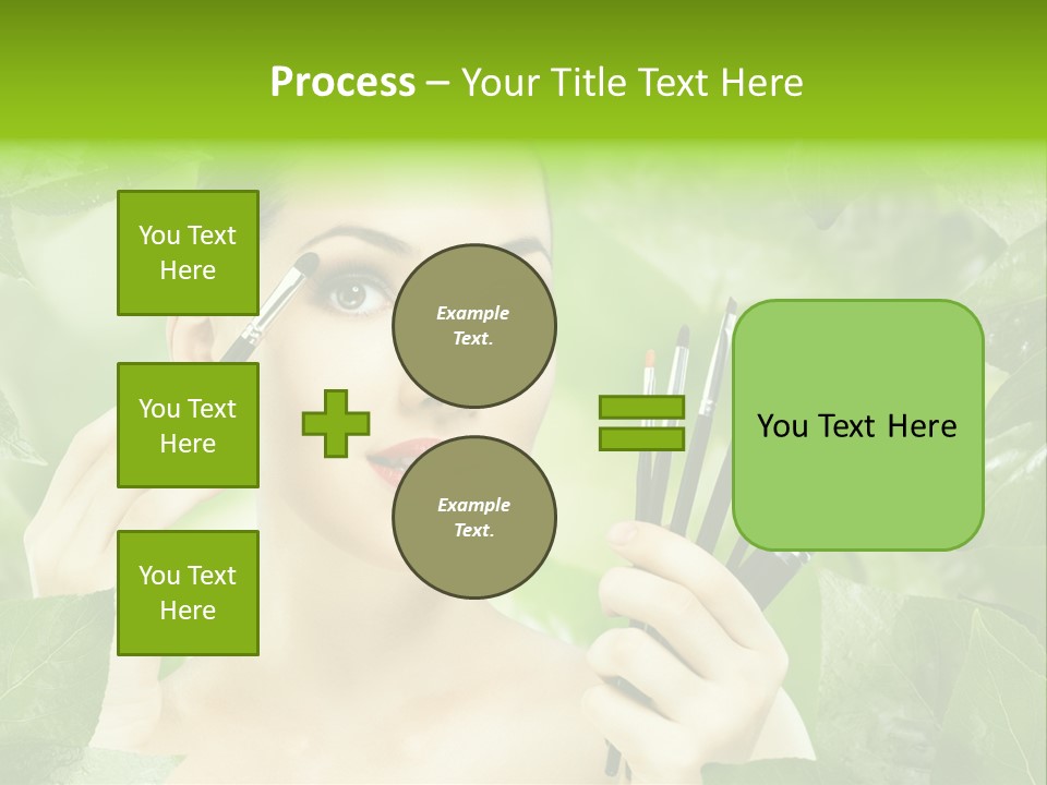 Close Up Head Elegance PowerPoint Template