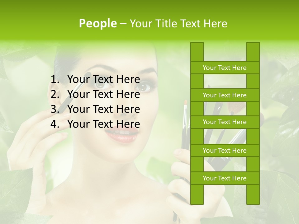 Close Up Head Elegance PowerPoint Template