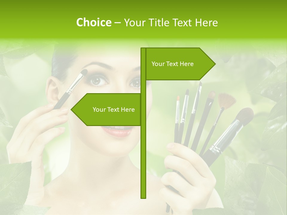 Close Up Head Elegance PowerPoint Template