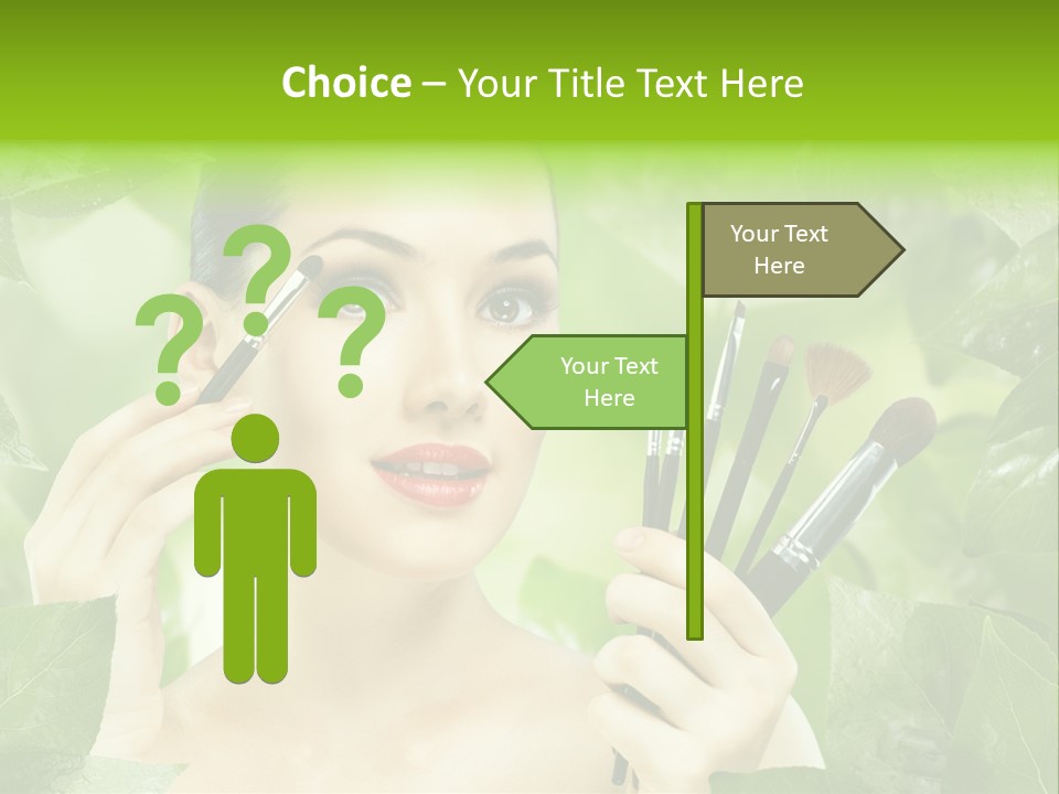 Close Up Head Elegance PowerPoint Template