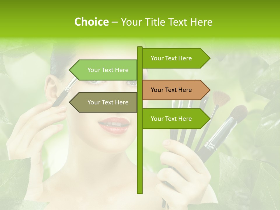 Close Up Head Elegance PowerPoint Template