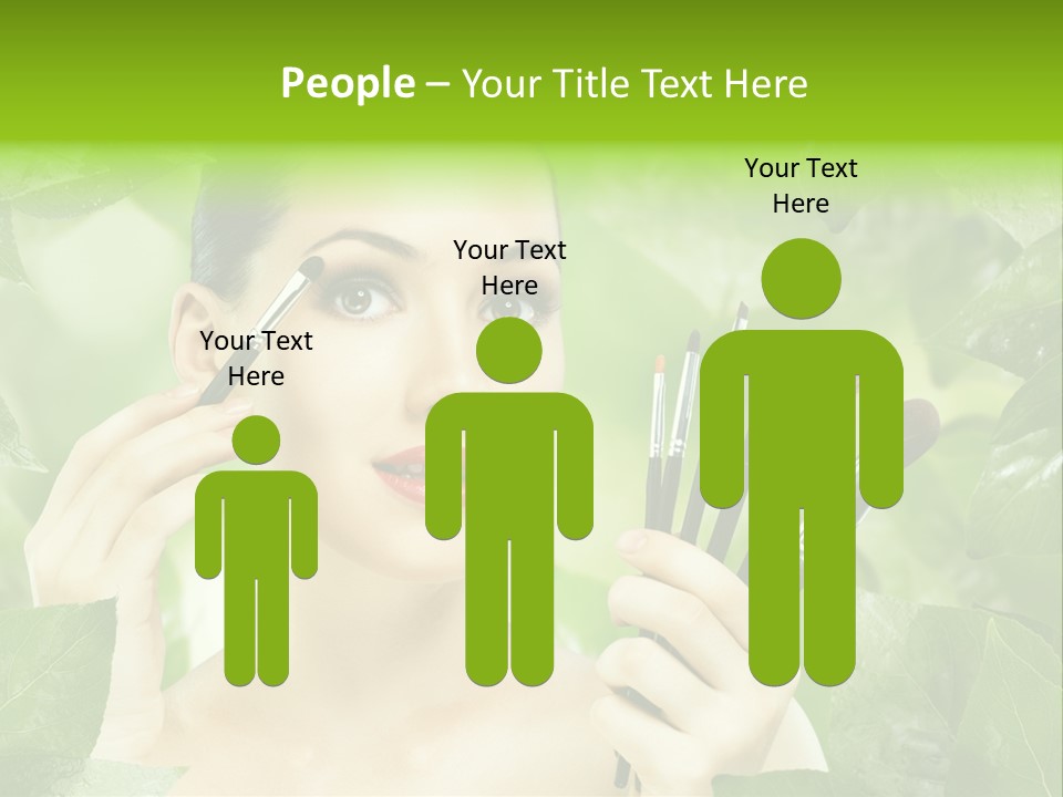 Close Up Head Elegance PowerPoint Template