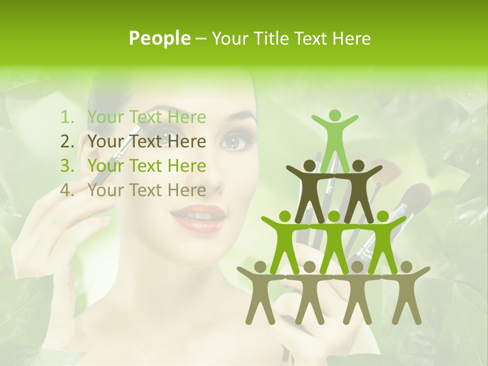 Close Up Head Elegance PowerPoint Template