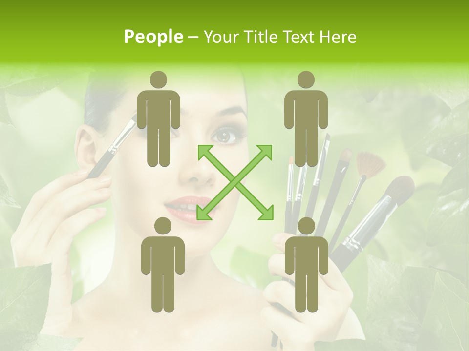 Close Up Head Elegance PowerPoint Template