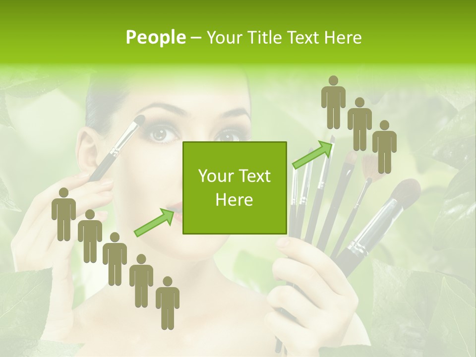 Close Up Head Elegance PowerPoint Template