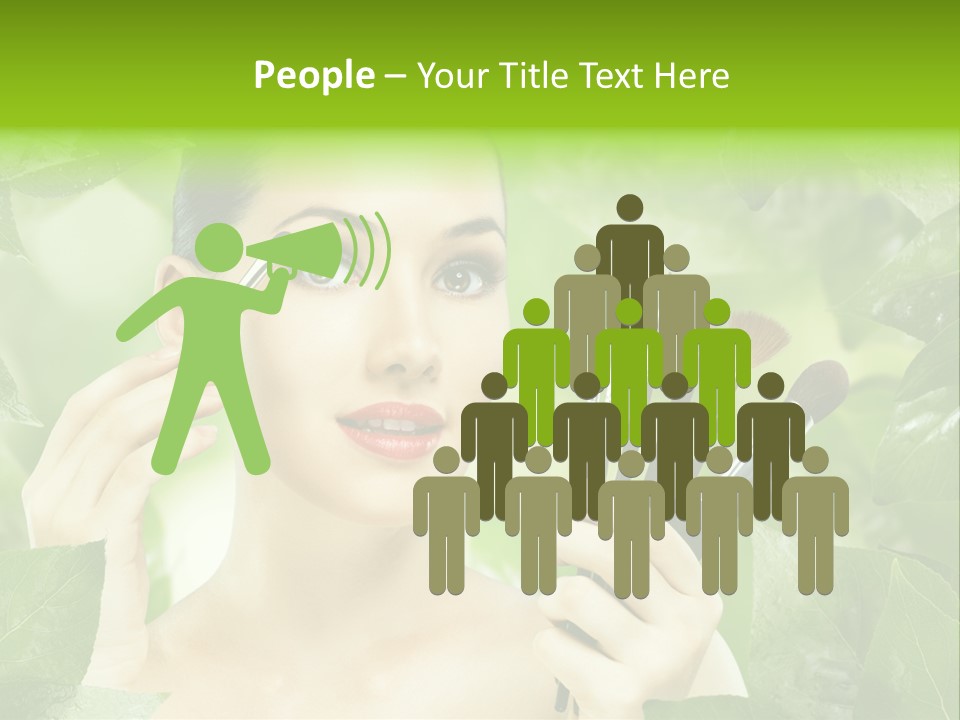 Close Up Head Elegance PowerPoint Template