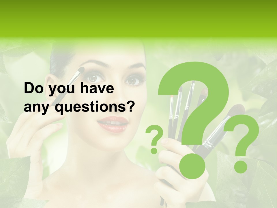 Close Up Head Elegance PowerPoint Template