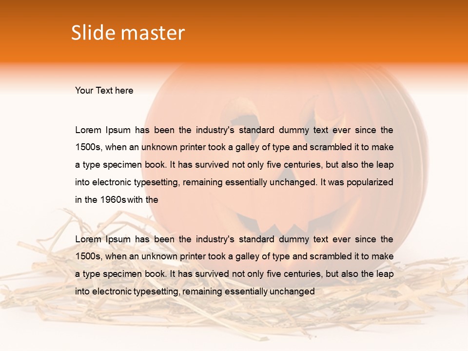 Halloween Ea Onal Bed PowerPoint Template