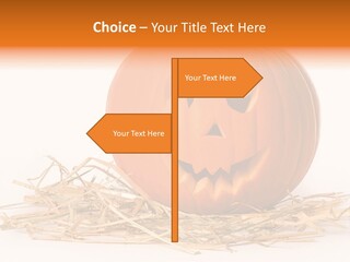 Halloween Ea Onal Bed PowerPoint Template