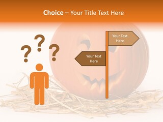 Halloween Ea Onal Bed PowerPoint Template