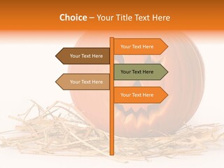 Halloween Ea Onal Bed PowerPoint Template