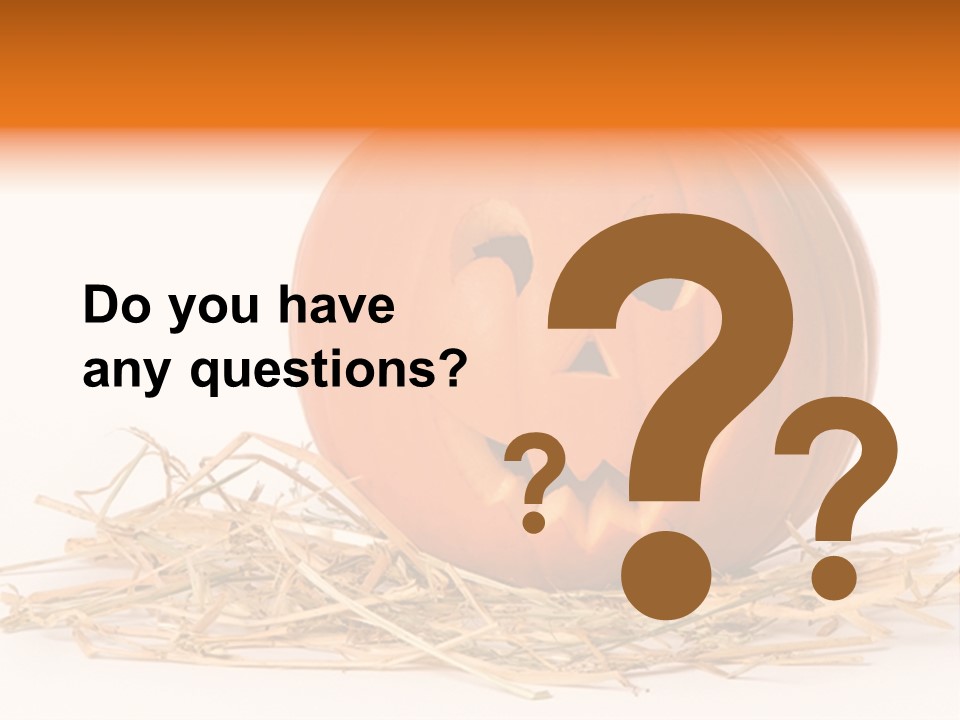 Halloween Ea Onal Bed PowerPoint Template