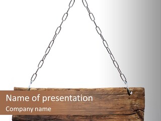 Chain White Hanging PowerPoint Template
