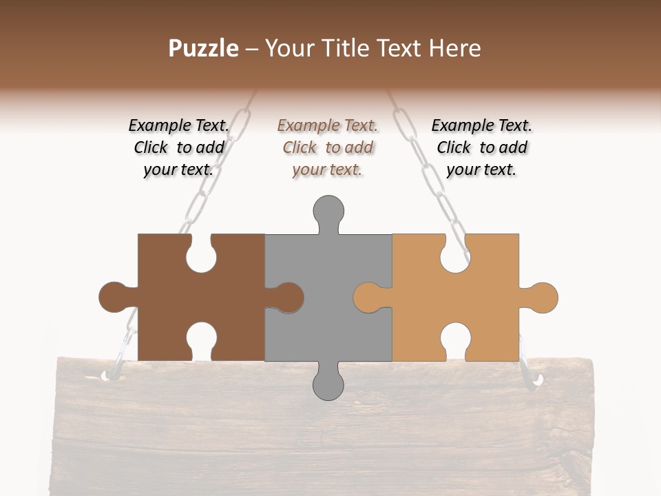 Chain White Hanging PowerPoint Template