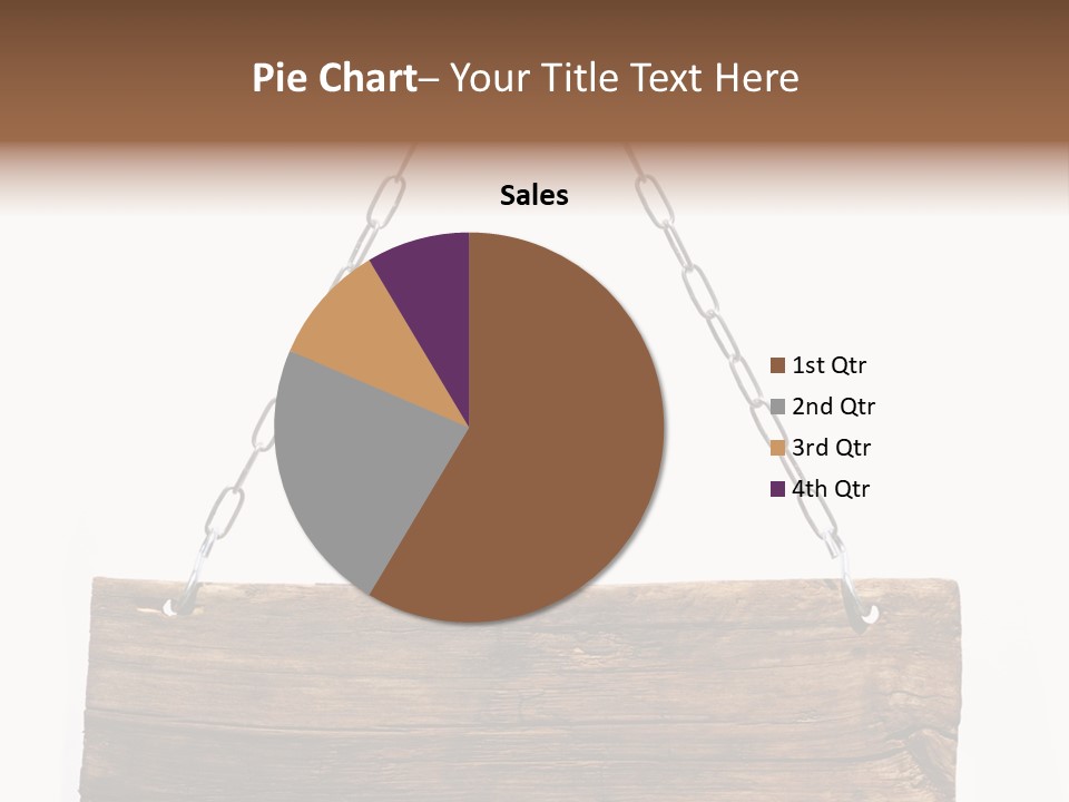 Chain White Hanging PowerPoint Template